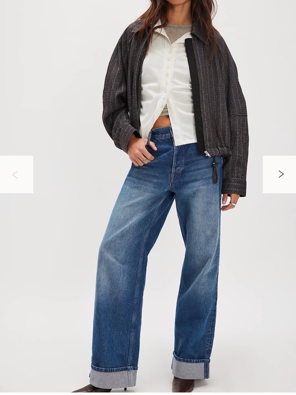 NWT Snacks! by MOTHER The Smoothie Skimp Cuff Jeans